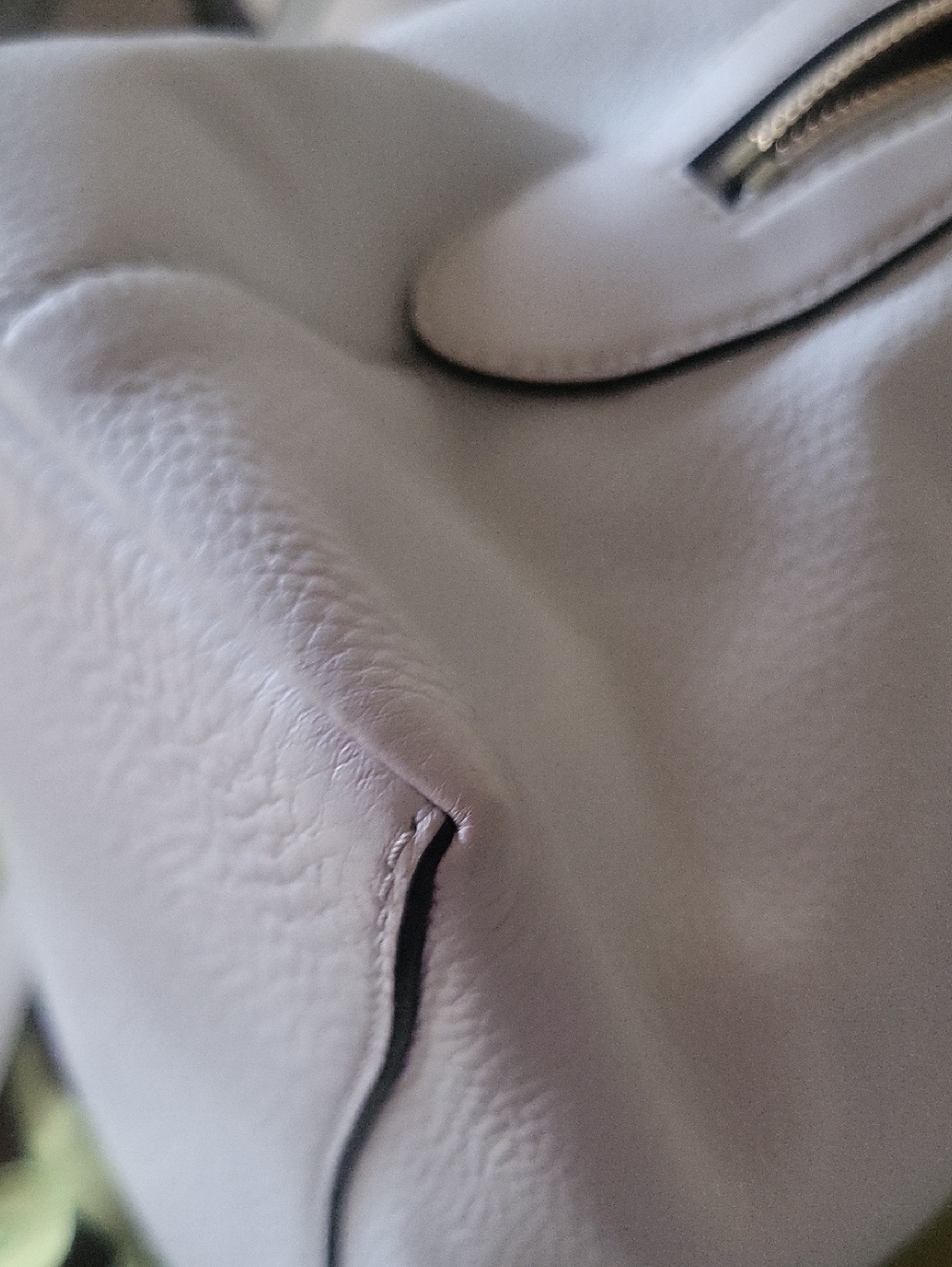 Michael Kors White Pebble Leather Backpack Purse - Picture 8 of 10